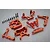 Rovan Orange Aluminium Front Parts Kit 85051
