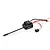 Hobbywing EzRun Max10 G2 80A brushless ESC with cooling fan, wiring, and power switch on a white background.