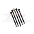 GPM Sledge Steel Front & Rear Outer Suspension Pins Set SLEOFRARMPIN-BK