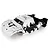 Rovan 1/5 5IVE-T Completed Painted White & Black Body Shell & Roll Cage Kit 8710421