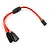 Yeah Racing 150mm Red Y-Harness High Current Servo Wire w/ JR/Futaba Plug WPT-0154RD