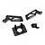 Yeah Racing Black Aluminium Wing Mount Set KYOP-018BK