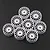 Yeah Racing 1/28 Mini-Z White Narrow Rim Set (Offset 0 +1 +2 +3) 8Pcs WL-0167WH