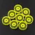 Yeah Racing 1/28 Mini-Z Florescent Yellow Narrow Rim Set (Offset 0 +1 +2 +3) 8Pcs WL-0167FYW