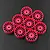 Yeah Racing 1/28 Mini-Z Florescent Pink Narrow Rim Set (Offset 0 +1 +2 +3) 8Pcs WL-0167FPK