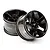 HPI 3.2" Bullet Black Chrome Rims 2Pcs 101309