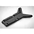 A black plastic RGT rain shield component with a Y-shaped design, viewed from an angle against a white background.