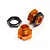 HPI Trophy Buggy/Truggy Orange/Black Aluminium 17mm (5mm Thick) Wheel Hex Adapters w/ Wheel Nuts 2Pcs 101785