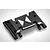 A black anodized aluminium chassis mount for RGT RC vehicles, featuring silver machined accents and multiple mounting holes.