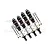 GPM Black Aluminium Front & Rear Adjustable Shocks Set MAK115135FR-BK-S