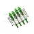 GPM Green Aluminium Front & Rear Adjustable Shocks Set MAK115135FR-G-S