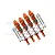 GPM Orange Aluminium Front & Rear Adjustable Shocks Set MAK115135FR-OR-S