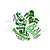 GPM Green Aluminium Hubs & Steering Assembly Set SLE19212248-G