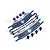 GPM Blue Aluminium Drivetrain & Suspension Upgrade Set SLE55561033-B