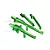 GPM Green Aluminium Chassis Brace Set SLE016FRN-G
