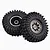 HSP 1.9" Rock Crawler Tyres on Silver Rims - Glued Wheels 2Pcs R86476
