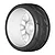 GRP 3.1" GT-T03 Revo XB2 Extra Soft Soft Compound Tyres on White Spoke Flex Rims - Glued Wheels 2Pcs GTH03-XB2