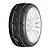 GRP 3.1" GT-T03 Revo XB3 Soft Compound Tyres on White Spoke Flex Rims - Glued Wheels 2Pcs GTH03-XB3