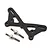 A carbon fiber front shock tower for the TLR 22 5.0 RC car, accompanied by two metal standoffs on a white background.