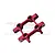 GPM Red Aluminium Front Bulkhead DT3008-R