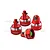 GPM Red Aluminium Shock Caps 4Pcs TXMDP/CAP-R
