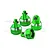 GPM Green Aluminium Shock Caps 4Pcs TXMDP/CAP-G
