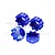 GPM Pro-Line Blue Aluminium 8x32 to 17mm Wheel Hex Adapters 4Pcs PL8X32+17/2-B