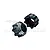 GPM Pro-Line Black Aluminium 8x32 to 17mm Wheel Hex Adapters 2Pcs PL8X32+17-BK