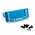 A blue anodized aluminium servo mount for RC cars by Yeah Racing, with included black screws and metal washers.