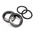 HPI Baja 5B/5SC/5T 20mm Gunmetal Aluminium Shock Spring Adjuster Nuts 2Pcs 102155