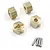 Yeah Racing Brass 12mm Wheel Hexes 4Pcs AXCP-019GD