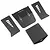 Yeah Racing Black Aluminium Cage Protector Panel Set AXCP-020BK