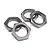HPI Gunmetal Aluminium 18mm (24mm Hex) Serrated Wheel Nuts 4Pcs 102216