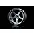 MST 1.9" GT Off-Set Changeable Silver/Flat Silver Rims 4Pcs 832109FS