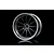MST 1.9" 21 Off-Set Changeable Flat Silver/Silver-Black Rims 4Pcs 832106SBK