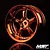 A single MST Kairos RC rim in a metallic copper finish against a black background.