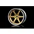 MST 1.9" 106 Off-Set Changeable Flat Silver/Gold Rims 4Pcs 832108GD