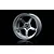 MST 1.9" GT Off-Set Changeable Flat Silver/Flat Silver Rims 4Pcs 832110FS