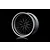 MST 1.9" LM Off-Set Changeable Flat Silver/Flat Black Rims 4Pcs 832102FBK