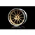 MST 1.9" 21 Off-Set Changeable Flat Silver/Gold Rims 4Pcs 832106GD