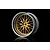 MST 1.9" LM Off-Set Changeable Flat Silver/Gold Rims 4Pcs 832102GD
