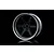 MST 1.9" 106 Off-Set Changeable Flat Silver/Flat Black Rims 4Pcs 832108FBK