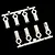 Yeah Racing M3 4.8x15mm Plastic Ball Ends 8pcs - White YA-0564WT