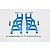 GPM Blue Aluminium Front Suspension Arms 2Pcs w/ Pins CRA055-B