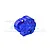 A blue anodized aluminium gearbox case for RC cars by GPM Racing, featuring machined details and engraved branding.