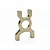 A gold-anodized aluminium centre differential mount for Maverick RC vehicles, shown against a plain white background.