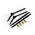 GPM Medium Carbon Steel Front CVD Driveshafts & (+5mm) Rear Axles Set TRX4M032S+5-BK