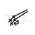 GPM Medium Carbon Steel Front CVD Driveshafts 2Pcs w/ Wheel Hex Adapters LMT076FS-BK