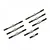 A set of eight silver-colored metal RC turnbuckles of varying lengths arranged on a plain white background.