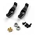Yeah Racing Black Aluminium Hub Carriers (C-Hubs) 2Pcs TR4M-013BK